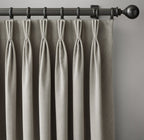 Triple Pinch Pleat Velvet Curtains | 100% Cotton | Blackout Lining Option | Standard & Custom Sizing-0