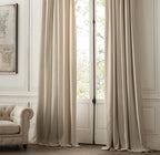 Triple Pinch Pleat Velvet Curtains | 100% Cotton | Blackout Lining Option | Standard & Custom Sizing-1